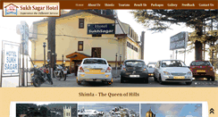 Desktop Screenshot of hotelsukhsagar.com